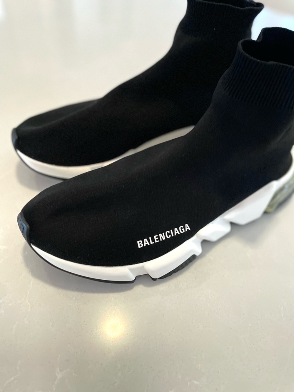 Balenciaga Speed Trainers Black Sneakers Like New Men’s Size 8